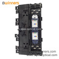 24 Fibres FTTH ในร่มกลางแจ้งกล่องกระจายกับ 2 ชิ้น 1 * 8 แยก PLC